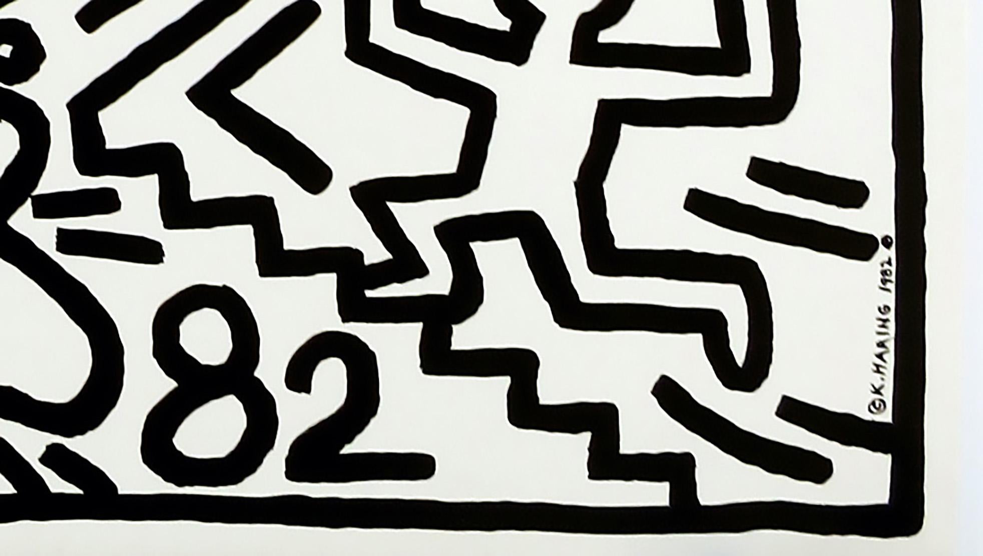 Keith Haring Nuclear Disarmament poster 1982 For Sale 2