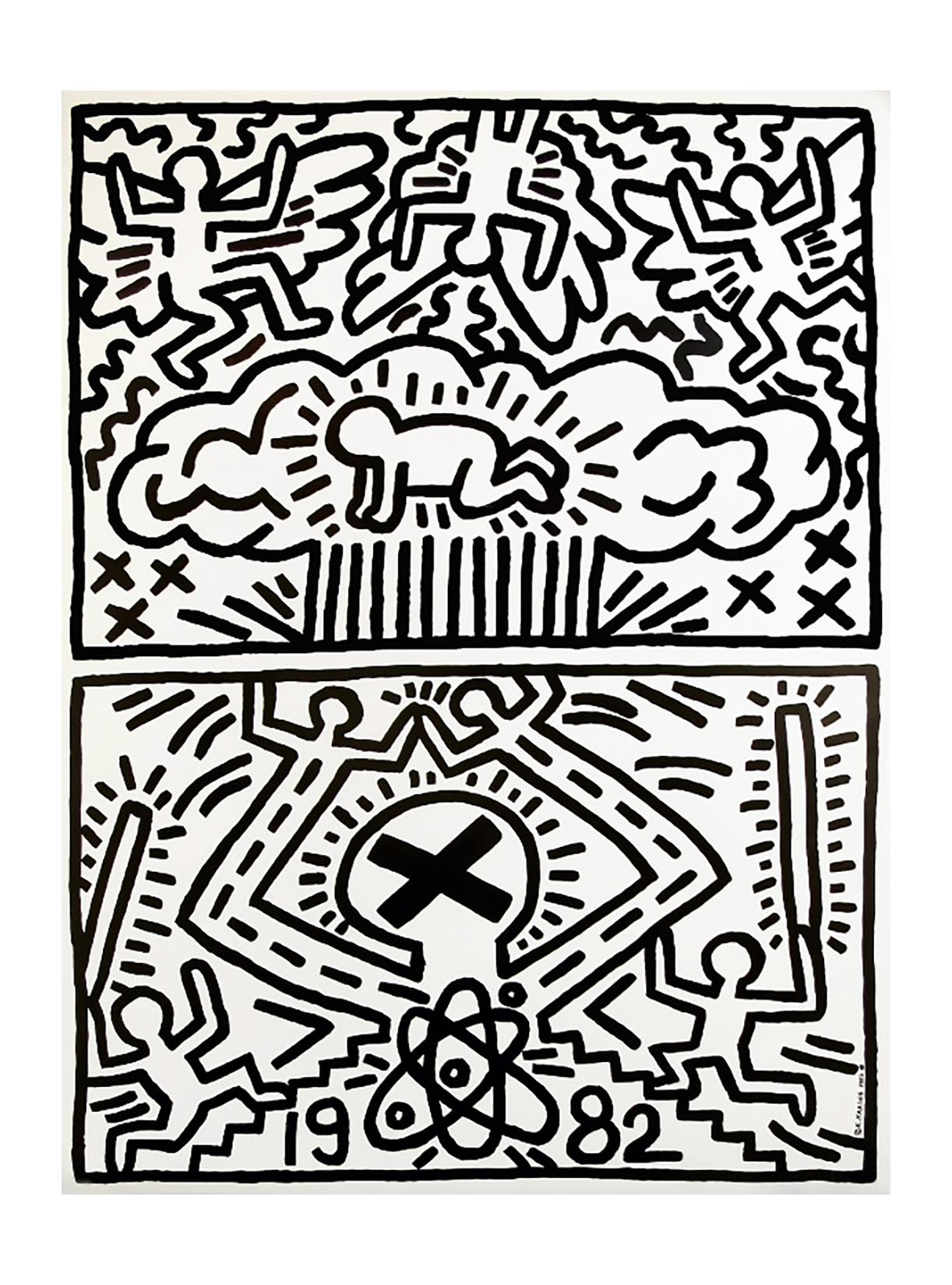 keith haring clouds
