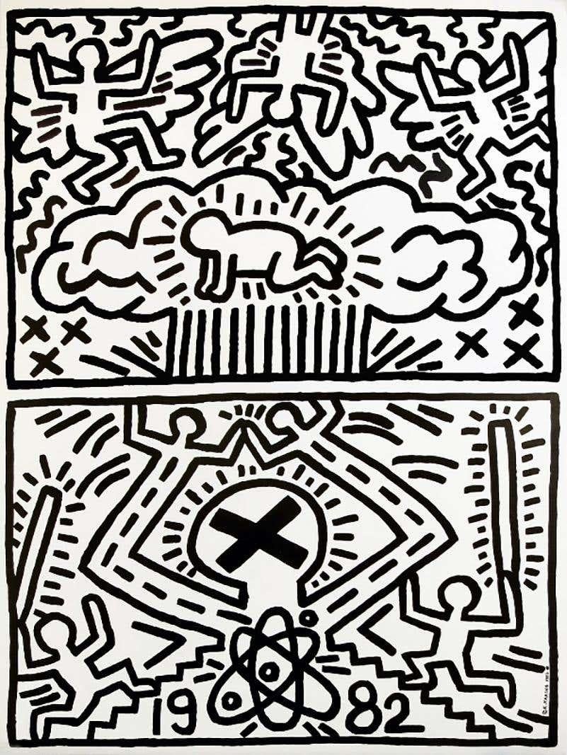 Keith Haring Nuclear Disarmament poster 1982 1
