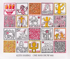 Keith Haring 'One Man Show 1982' Large Scale Pop Art Print