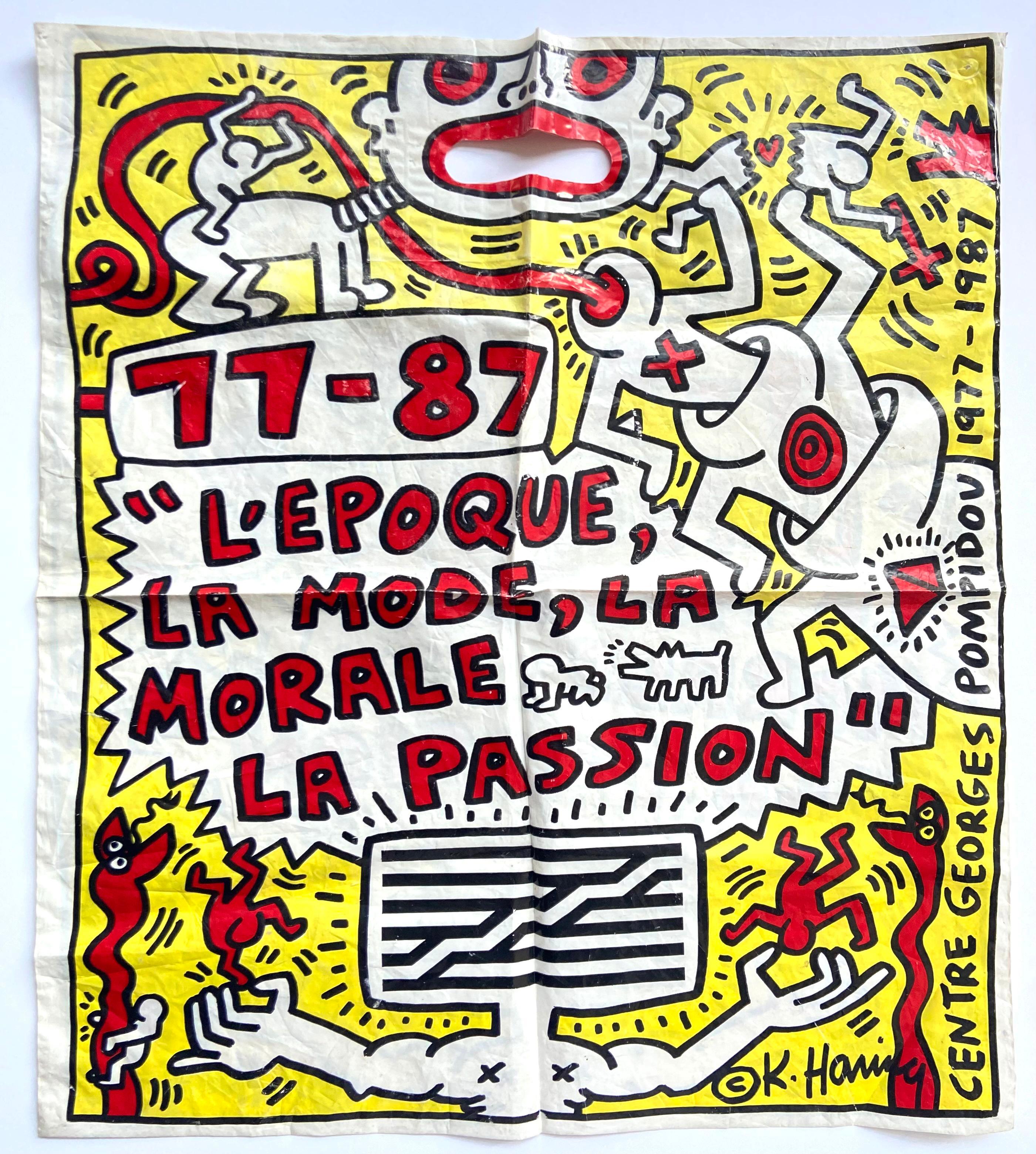 Keith Haring Paris 1987 (Keith Haring Pompidou) For Sale 2