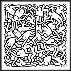 Keith Haring, Invitación a la fiesta de la vida, 1986 (enmarcada) 