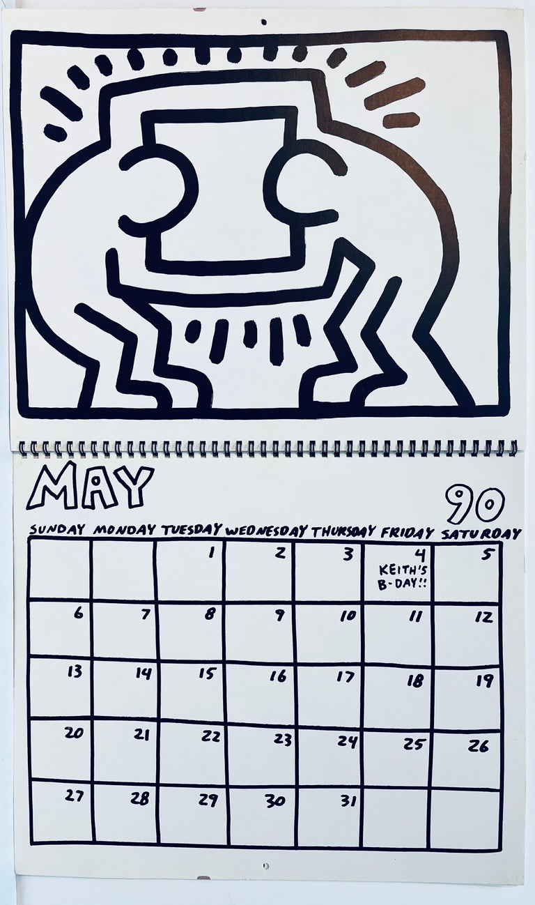 Keith Haring - Keith Haring Pop Shop calendar 1989/1990 (vintage