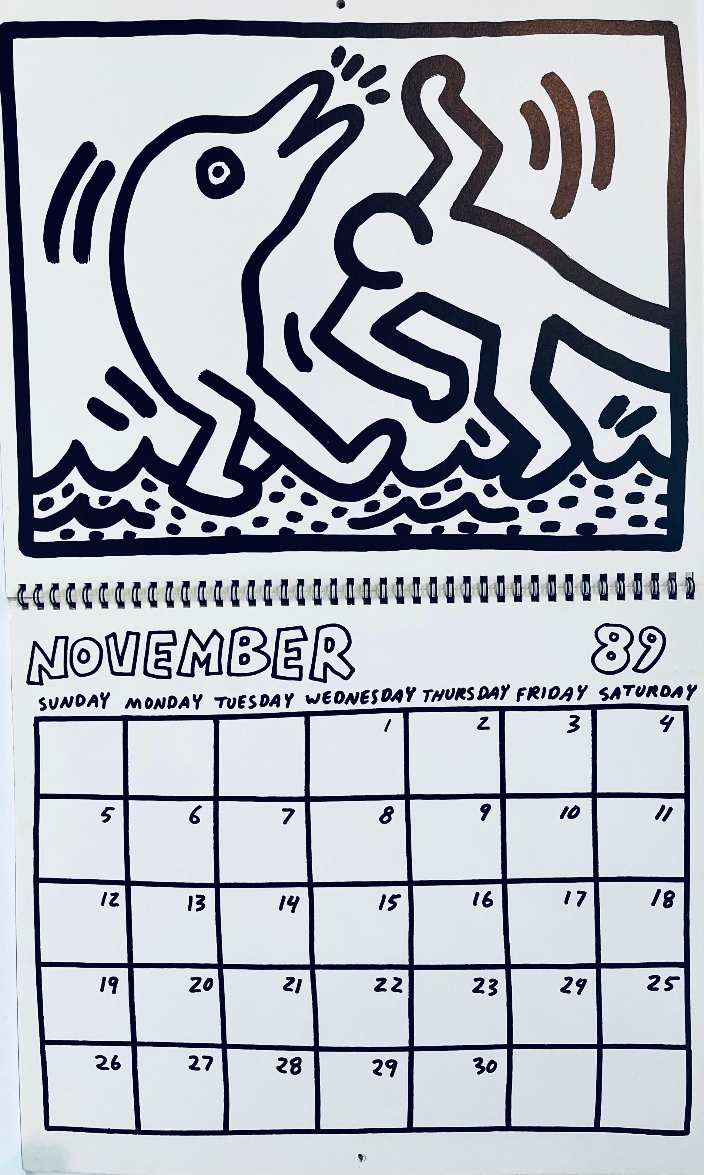 Keith Haring Keith Haring Pop Shop calendar 1989/1990 (vintage Keith