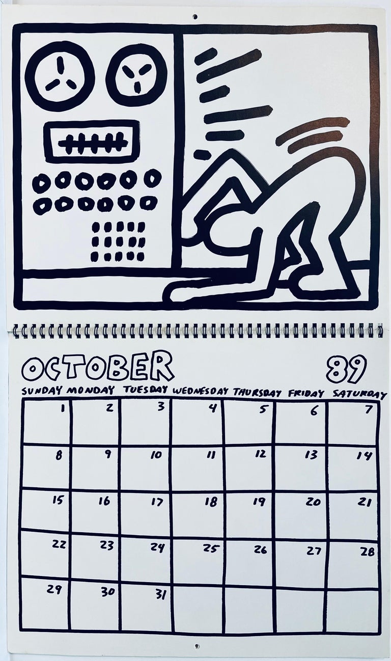 Keith Haring - Keith Haring Pop Shop calendar 1989/1990 (vintage