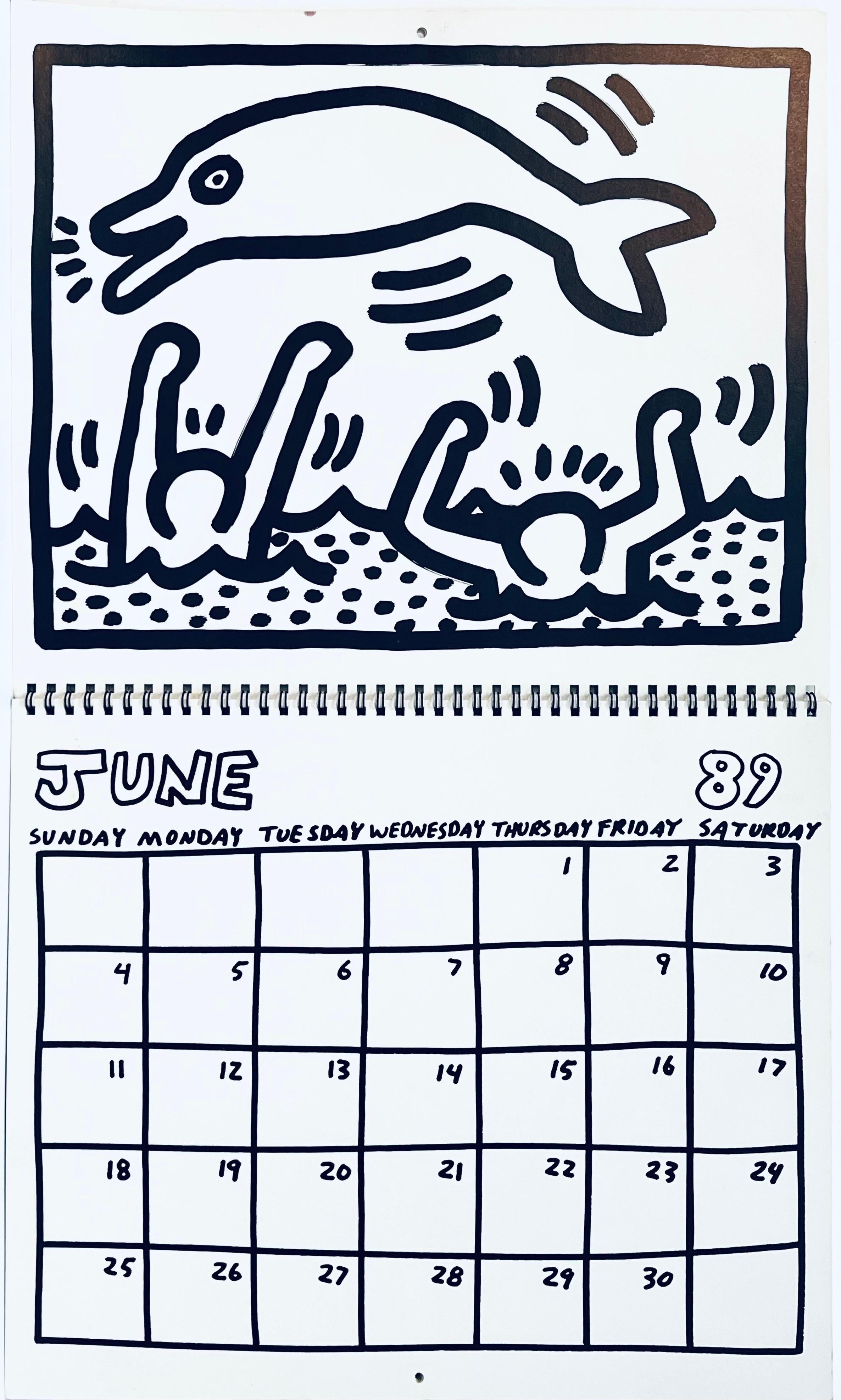 Keith Haring Keith Haring Pop Shop calendar 1989/1990 (vintage Keith