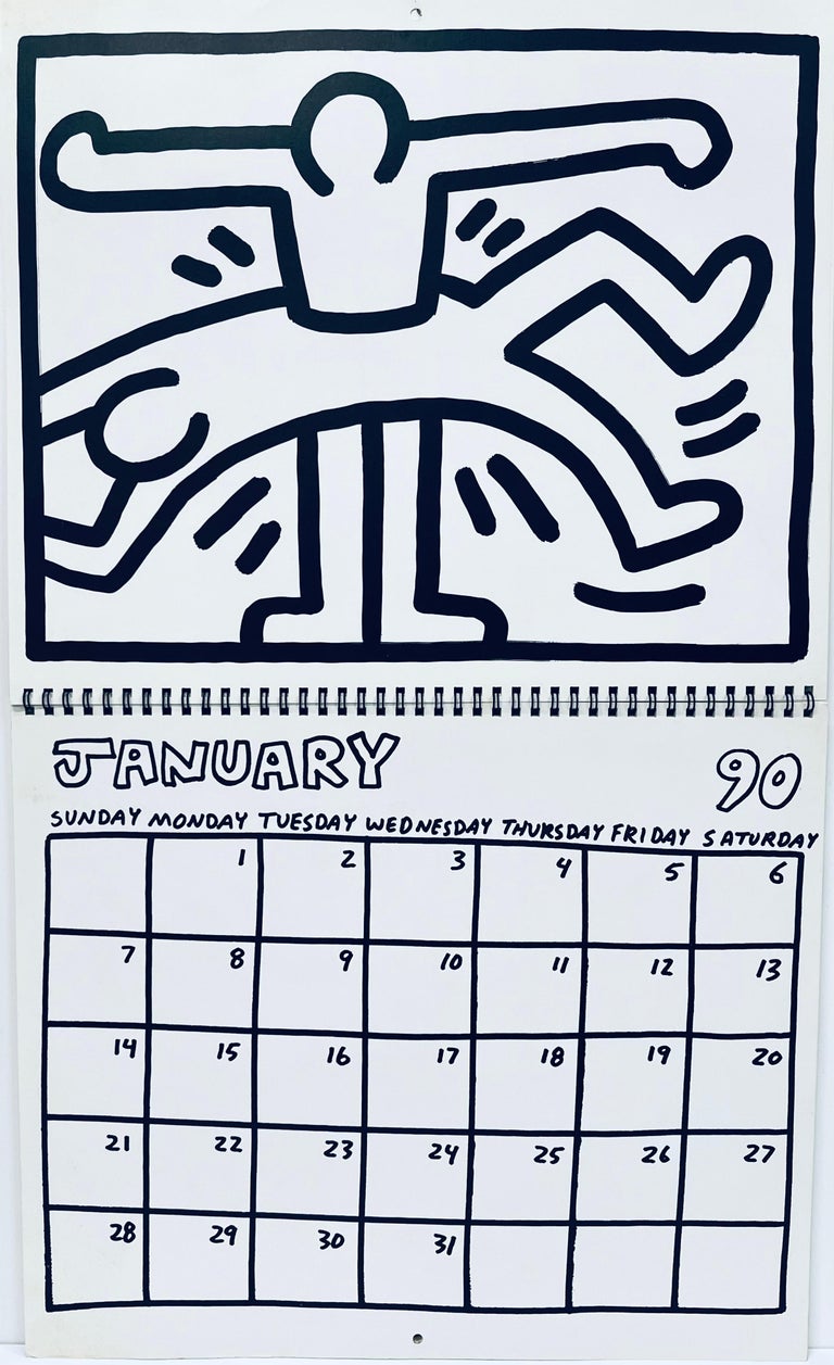 Keith Haring - Keith Haring Pop Shop calendar 1989/1990 (vintage