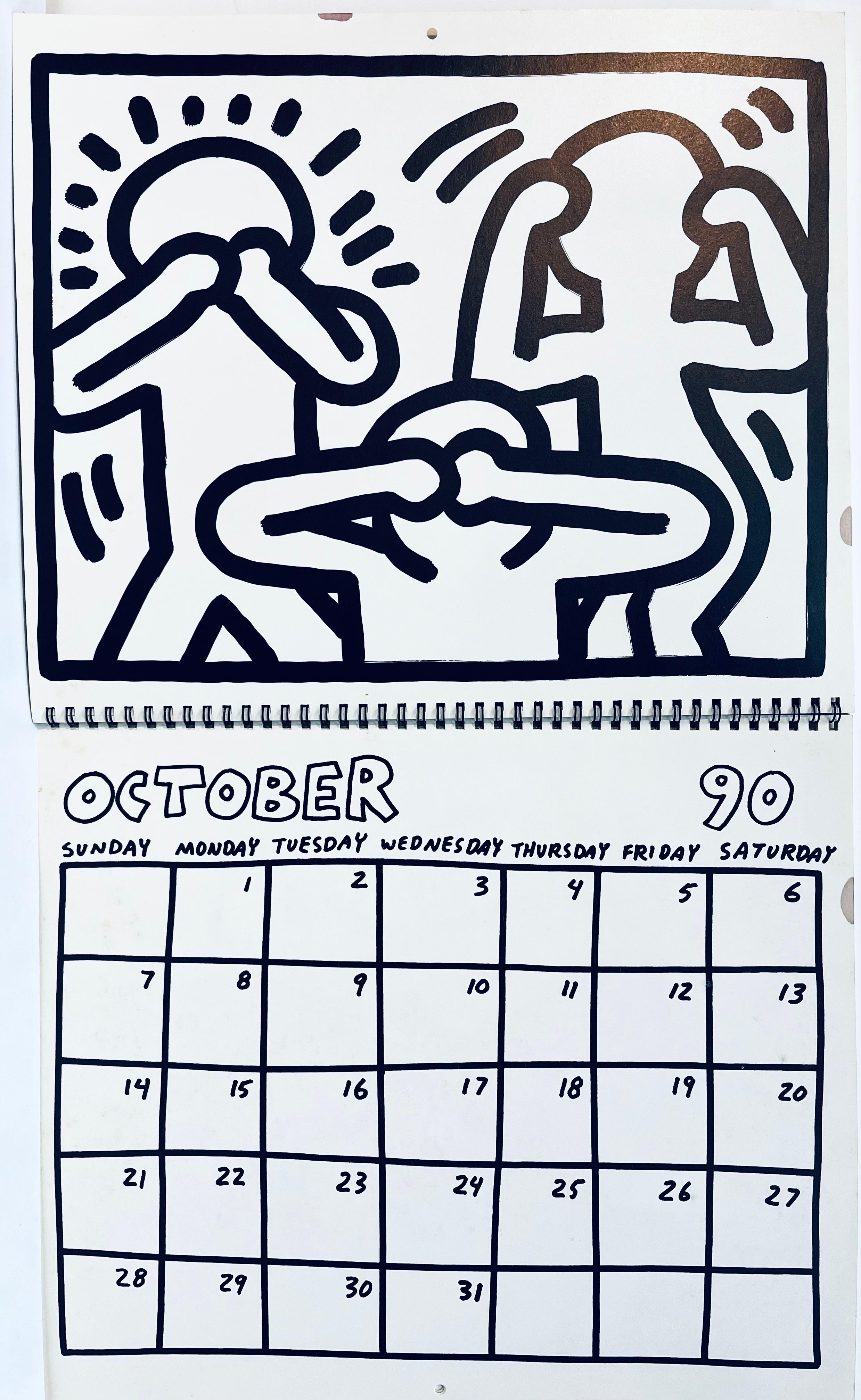 Keith Haring Keith Haring Pop Shop calendar 1989/1990 (vintage Keith