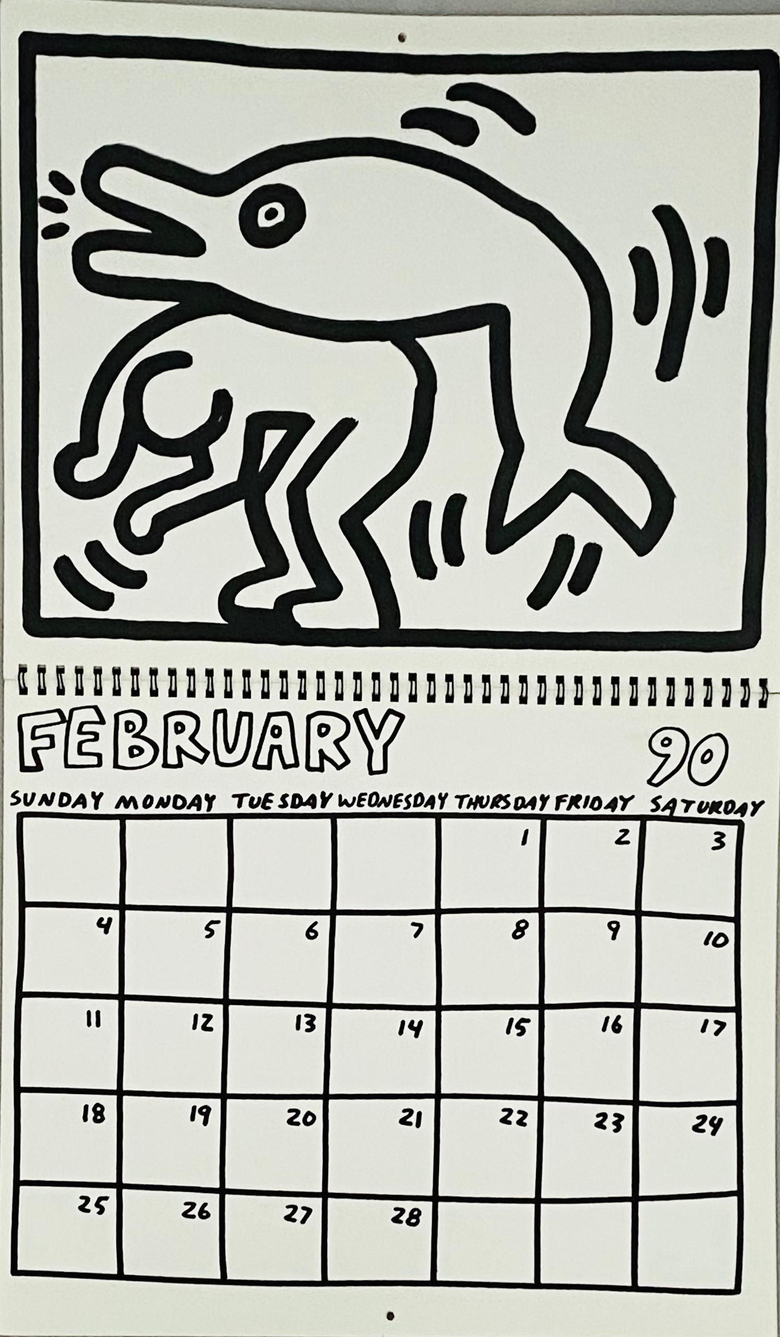 Keith Haring Pop Shop calendar 1989/1990 (vintage Keith Haring)  2