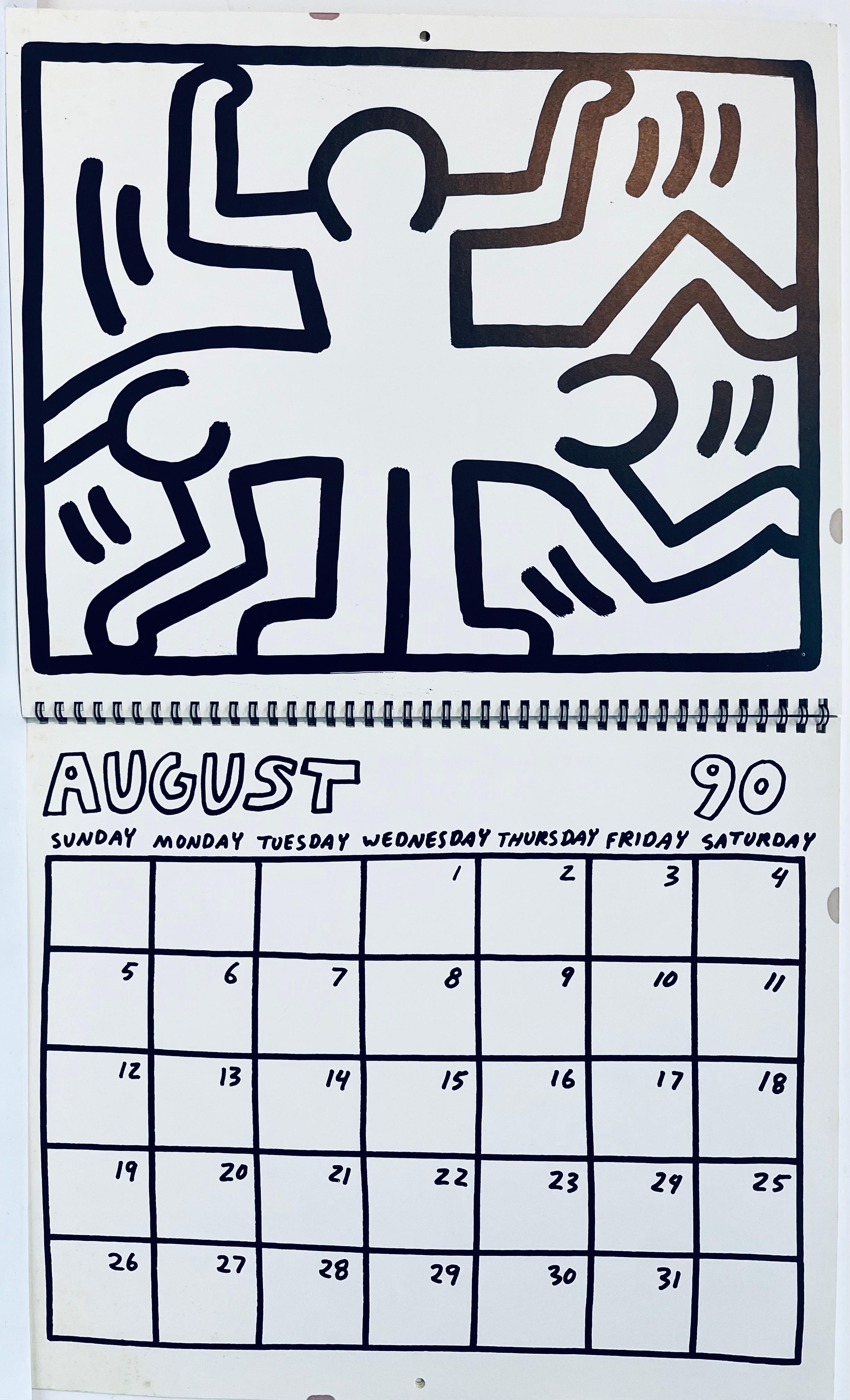 Keith Haring Keith Haring Pop Shop calendar 1989/1990 (vintage Keith