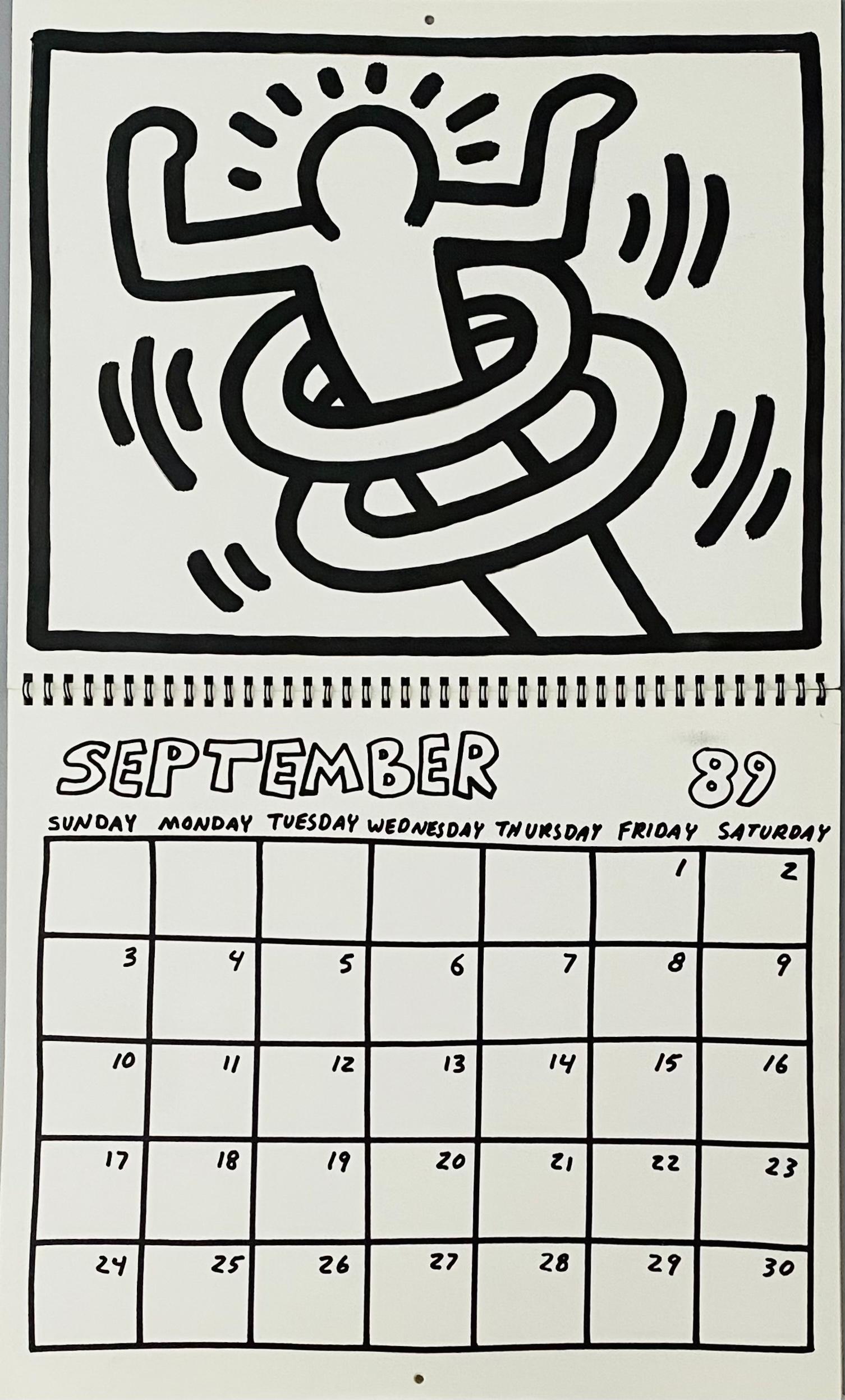 Keith Haring Pop Shop calendar 1989/1990 (vintage Keith Haring)  3