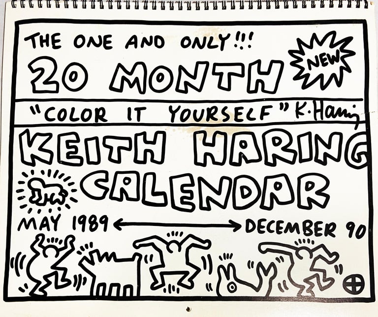 Keith Haring Pop Shop calendar 1989/1990 (vintage Keith Haring)  - Print by Keith Haring
