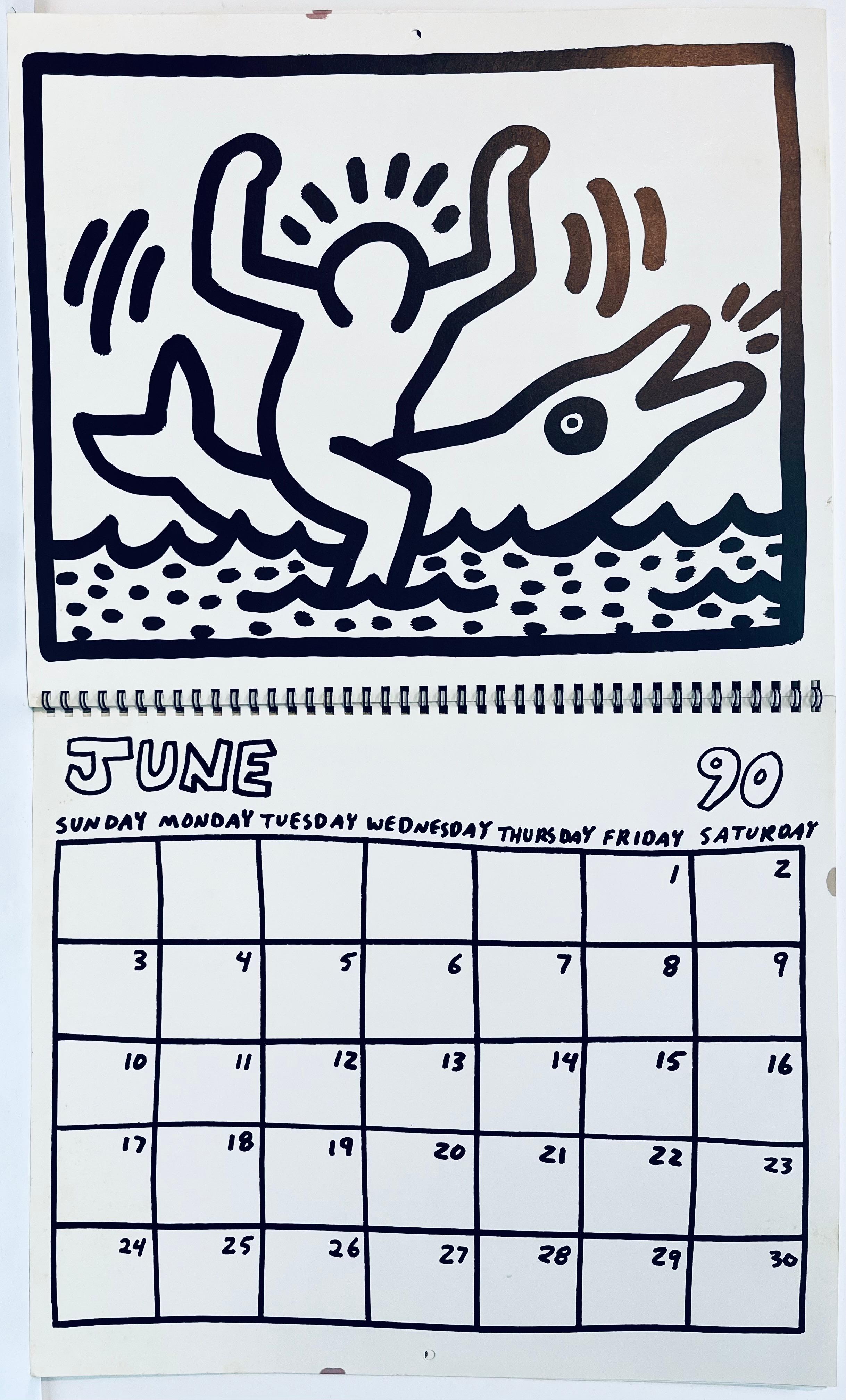 Keith Haring Keith Haring Pop Shop calendar 1989/1990 (vintage Keith