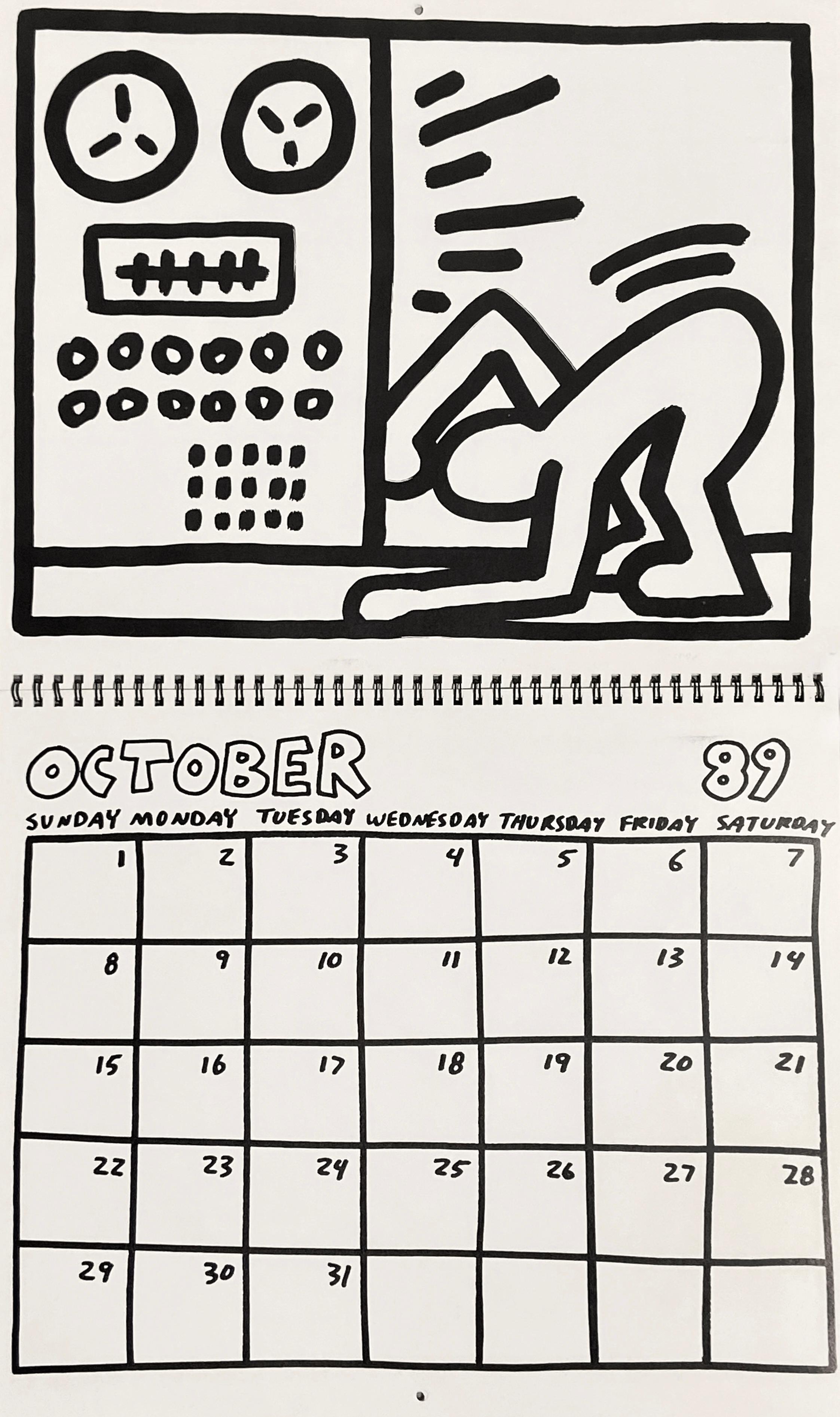 Keith Haring Pop Shop calendar 1989/1990 (vintage Keith Haring)  5