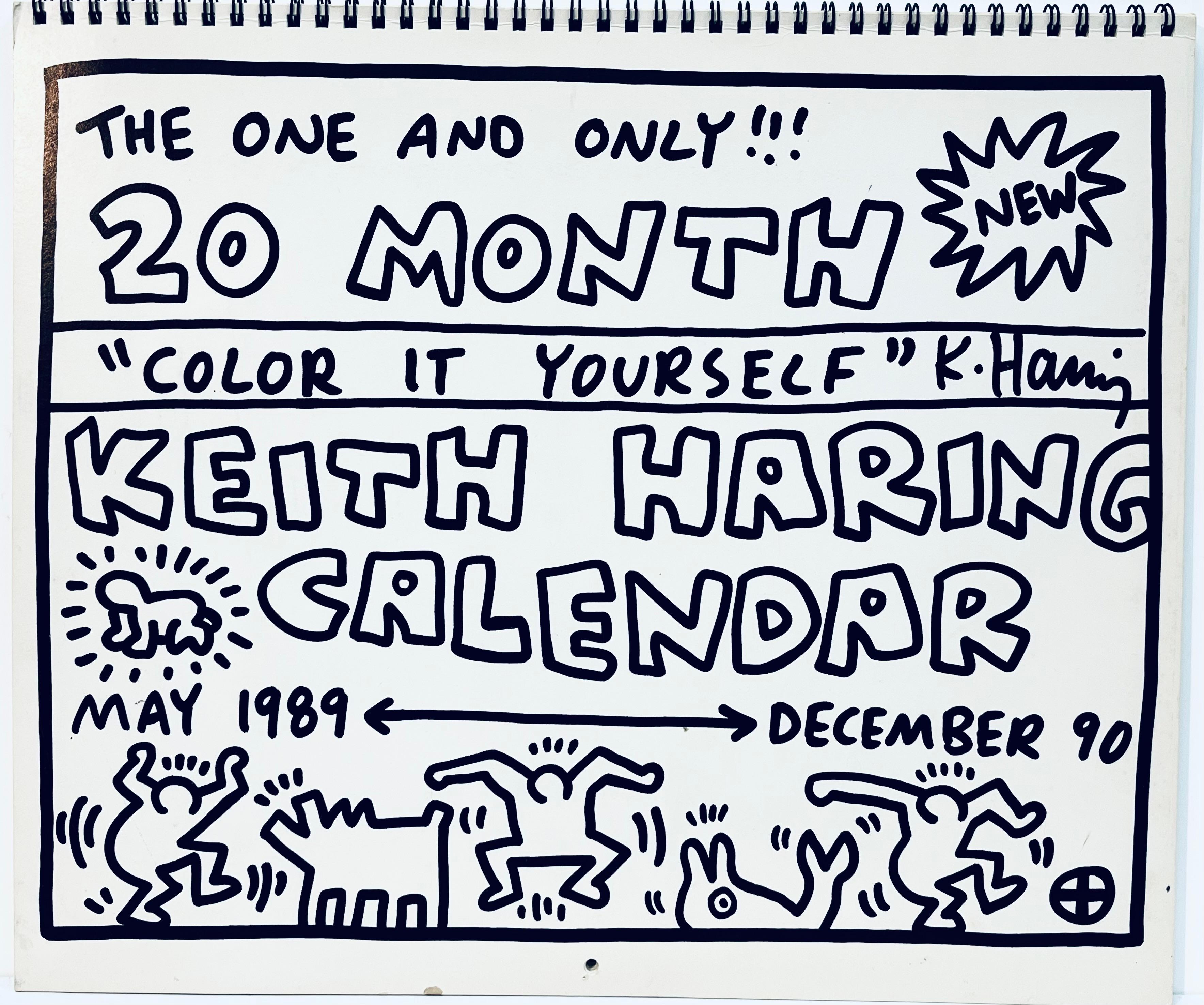 Calendario Keith Haring Pop Shop 1989/1990 (vintage Keith Haring)