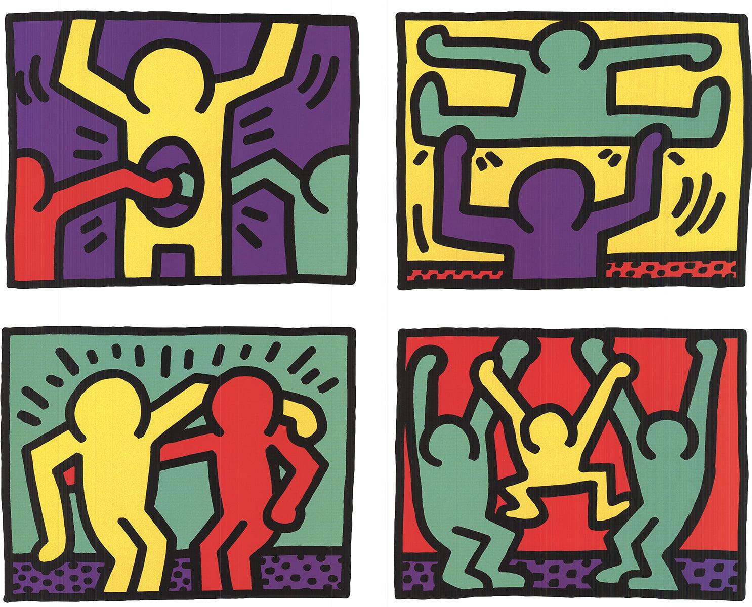 Keith Haring 'Pop Shop Quad I, 1987' 2008- Lithographie offset en vente 1