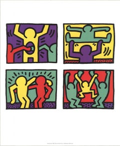 Offsetlithographie „Pop Shop Quad I“, Keith Haring, „Pop Shop Quad I“, 1987“, 2008