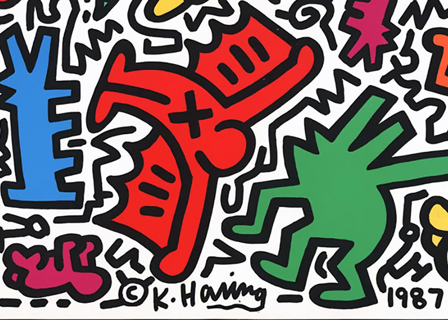 Keith Haring Pop Shop Tokyo 1988 (adesivi) in vendita 2