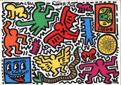 Keith Haring Pop Shop Tokyo 1988 (adesivi)