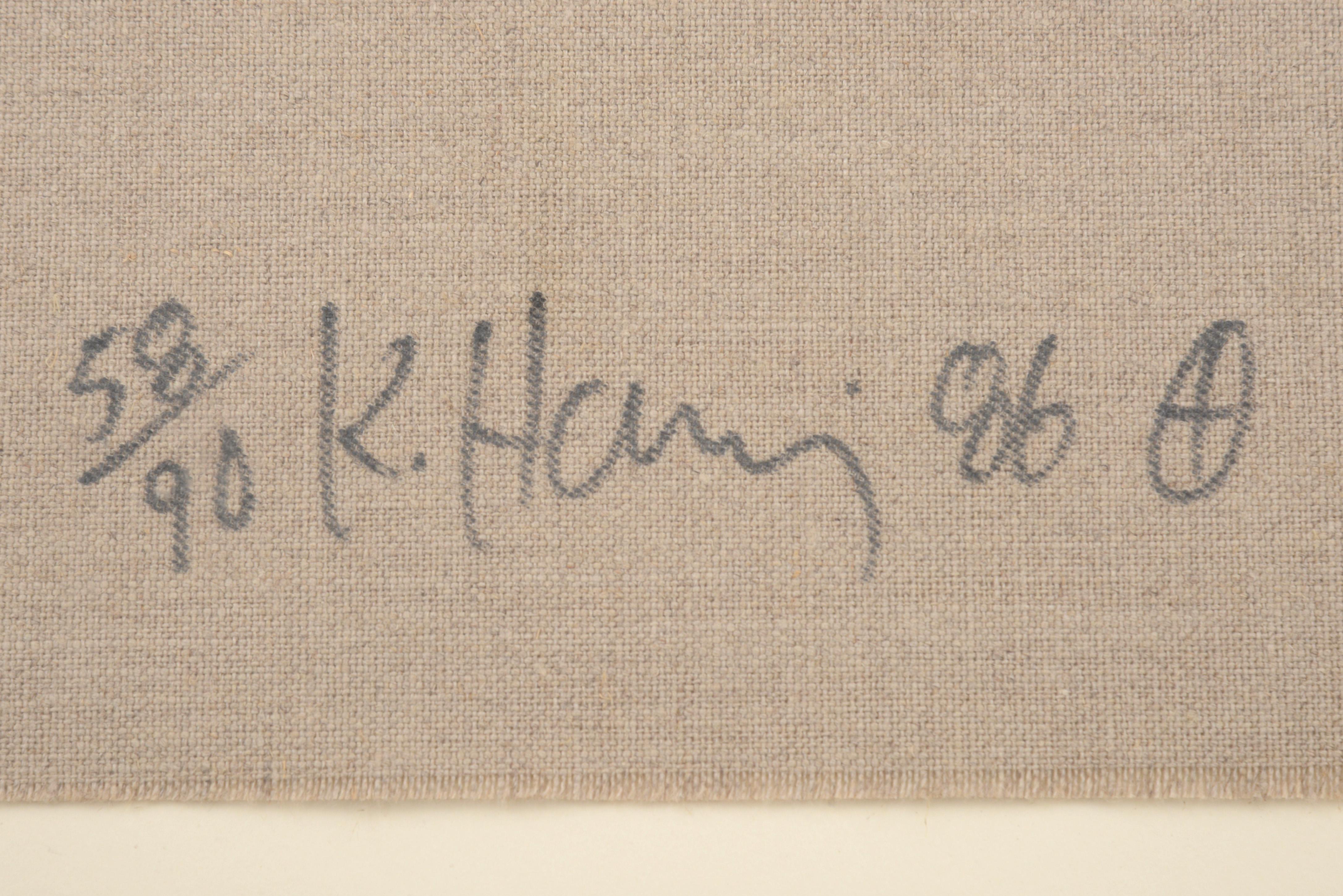 Keith Haring RETRATO DE JOSEPH BEUYS Serigrafía en venta 2