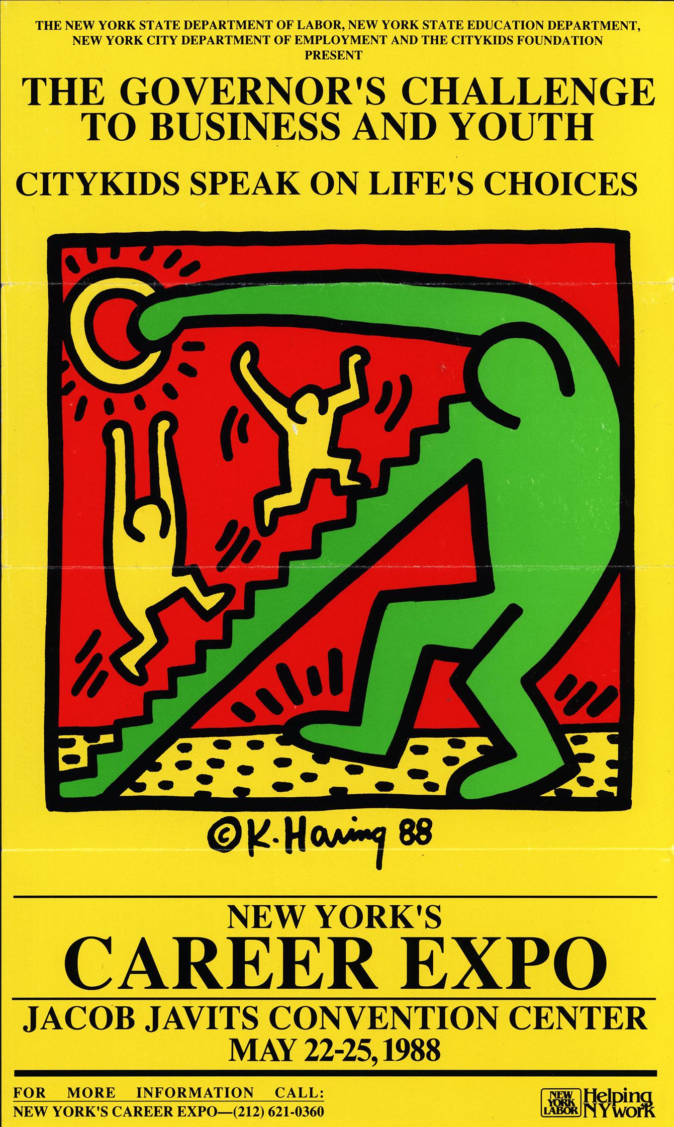 Keith Haring Plakat 1988 (Keith Haring City Kids)