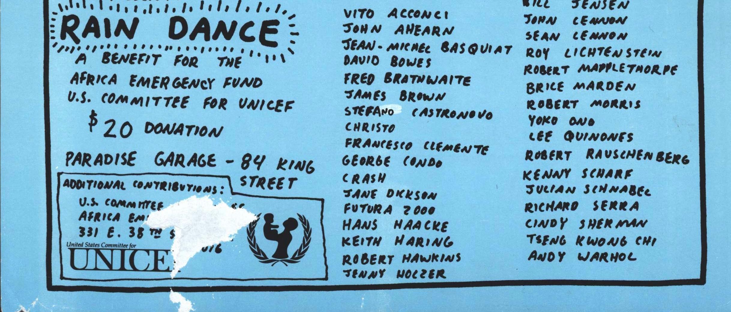 Keith Haring Rain Dance 1985 (Keith Haring Poster) im Angebot 3
