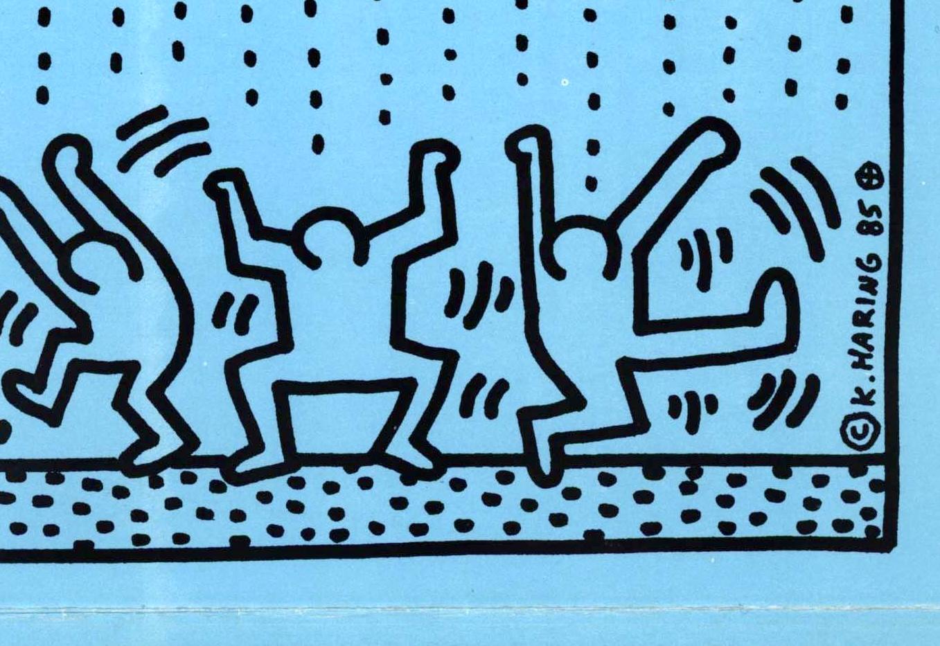 Keith Haring Rain Dance 1985 (Keith Haring posters) For Sale 4