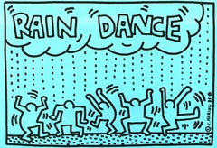 Vintage Keith Haring Rain Dance 1985 (Keith Haring posters)