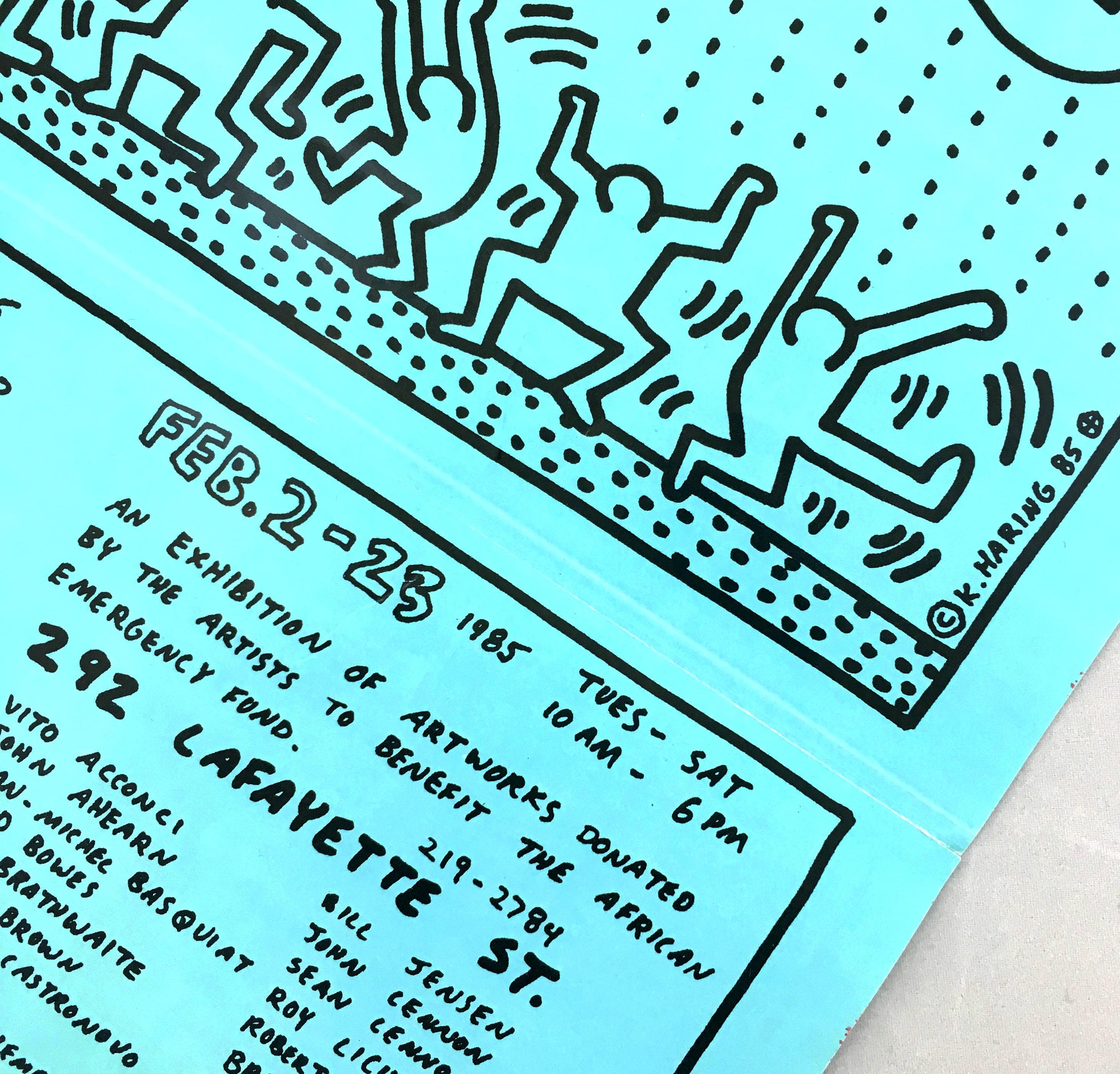 keith haring dancers poster