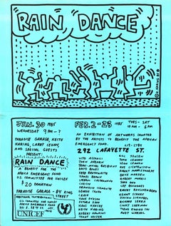 Keith Haring Rain Dance print