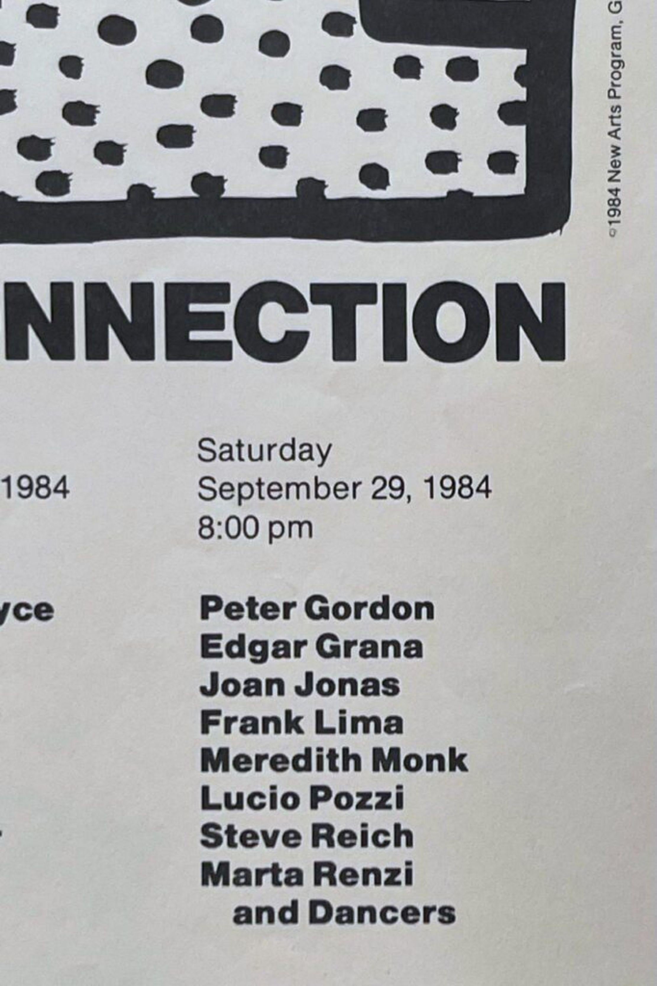 Keith Haring, rare original 1984 print for the Kutztown Connection, PA Benefit For Sale 1