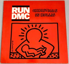 Keith Haring Record Art 1987 (Keith Haring Christmas Run Dmc)
