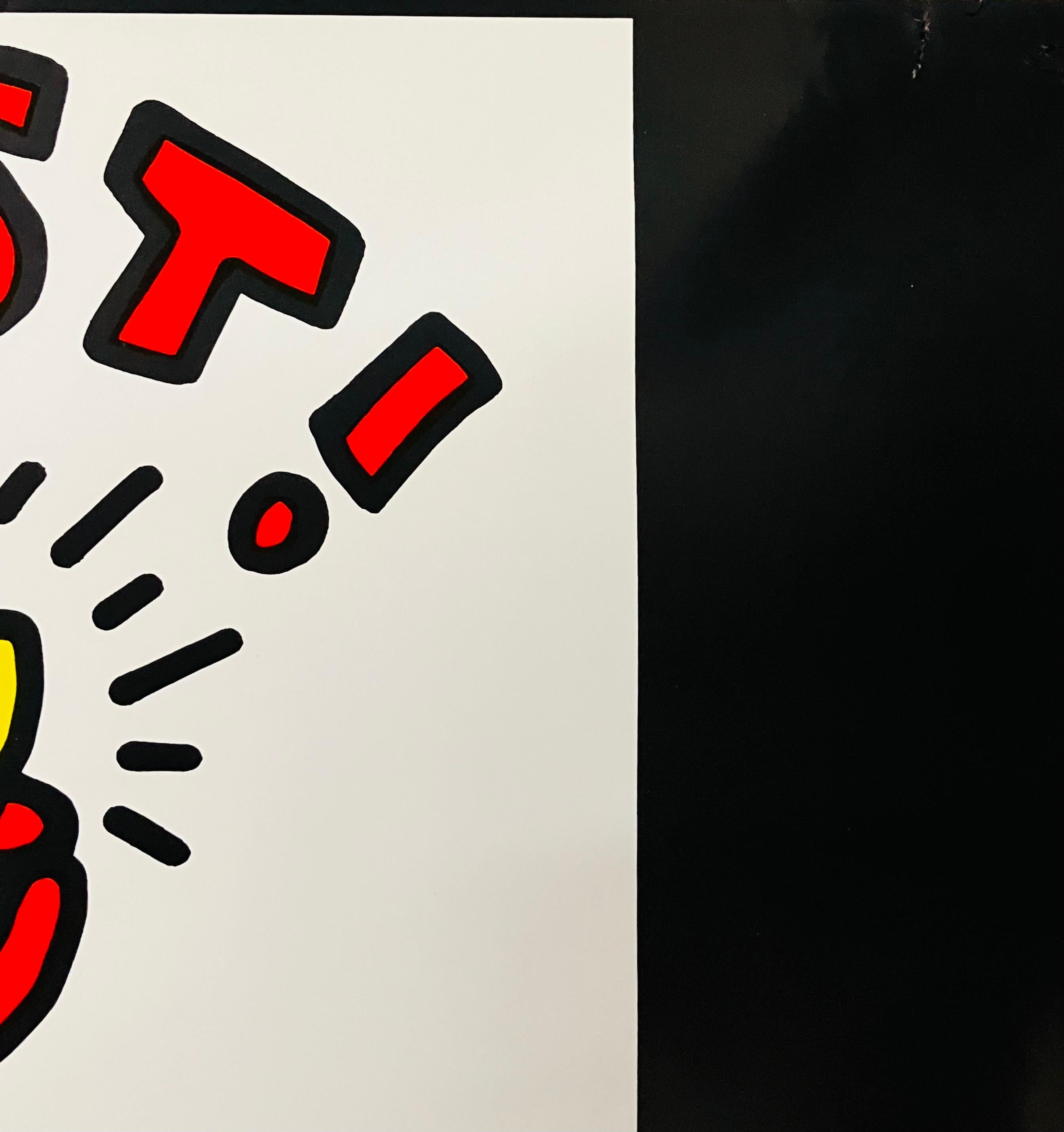 Poster Keith Haring Resist in Concert! von 1988 (Keith Haring Aktivist) im Angebot 3