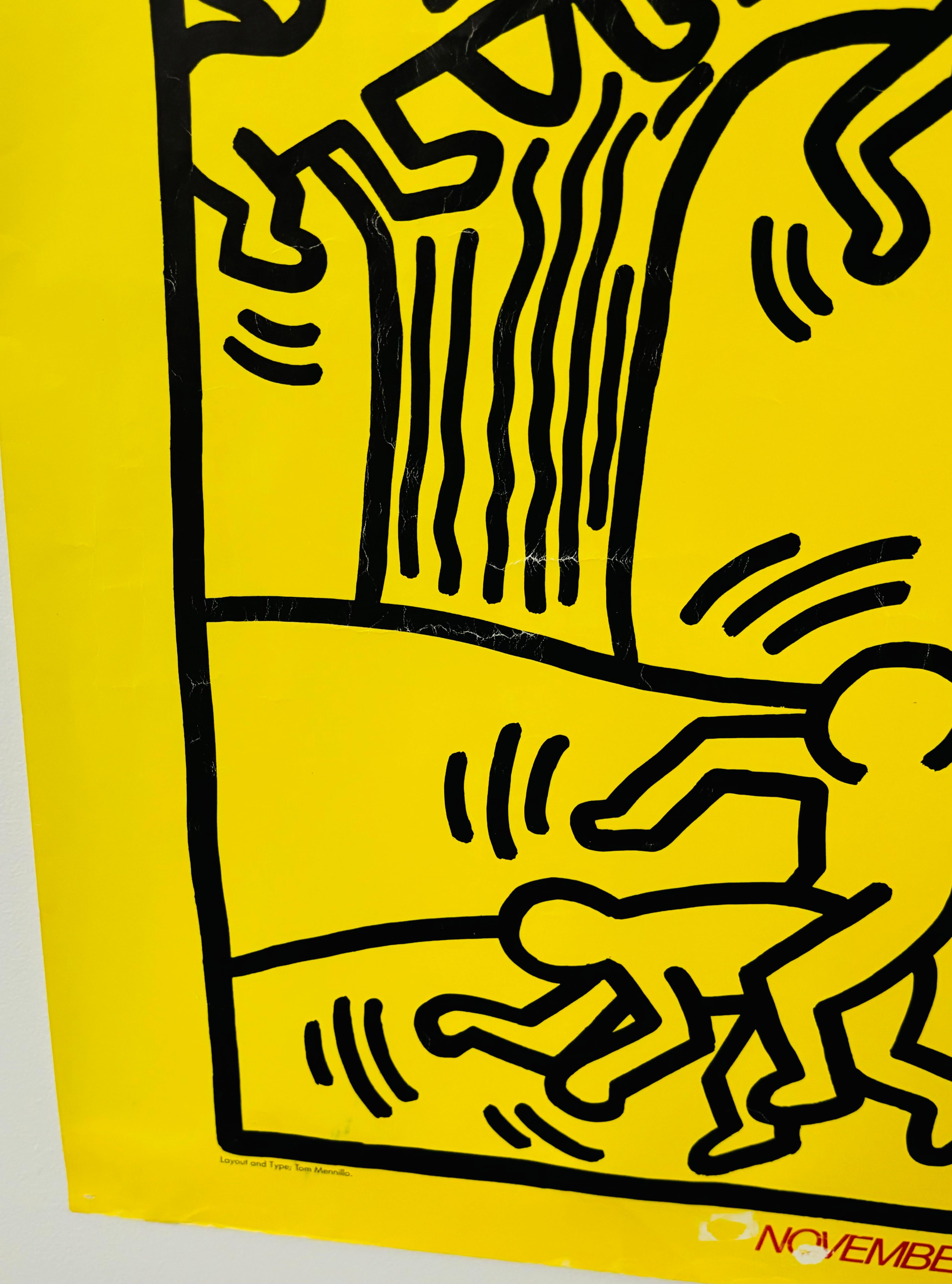 Keith Haring Secret Pastures 1984 poster For Sale 3