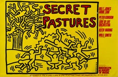 Poster di Keith Haring Secret Pastures 1984