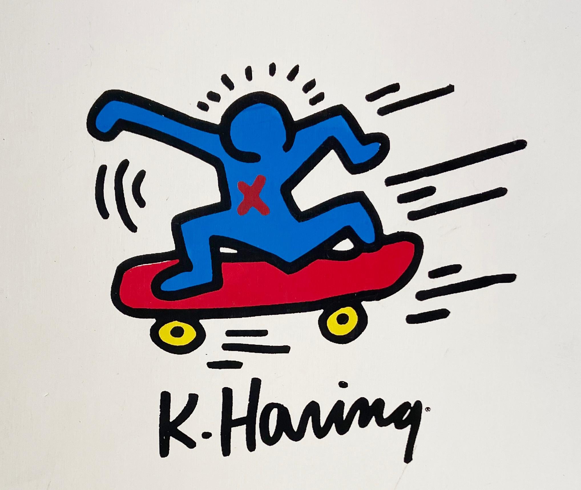 Vintage Keith Haring Skateboard Deck (Keith Haring Pop Shop) 1
