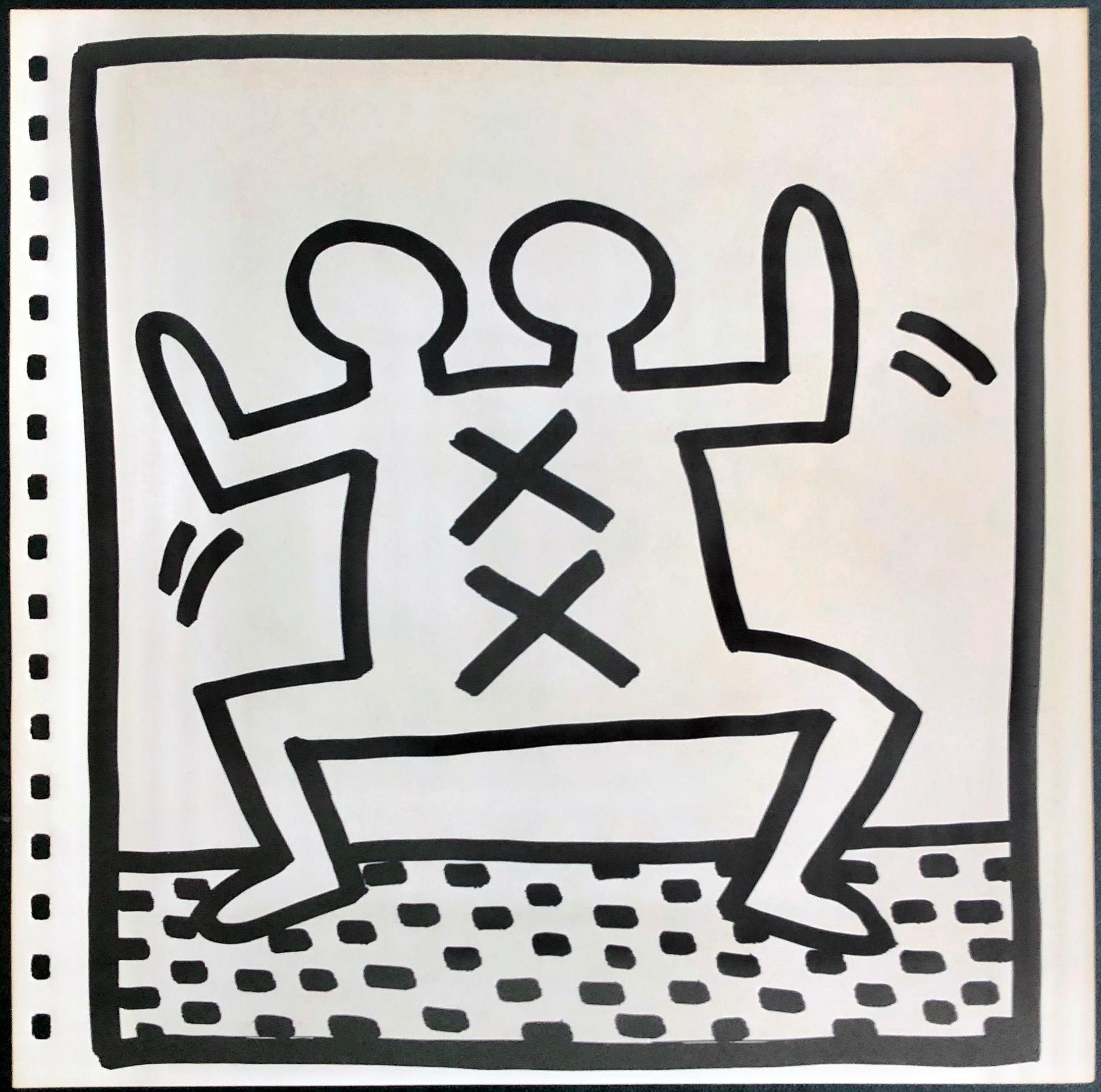 Keith Haring spaceship lithograph 1982 (Haring untitled spaceship)  1