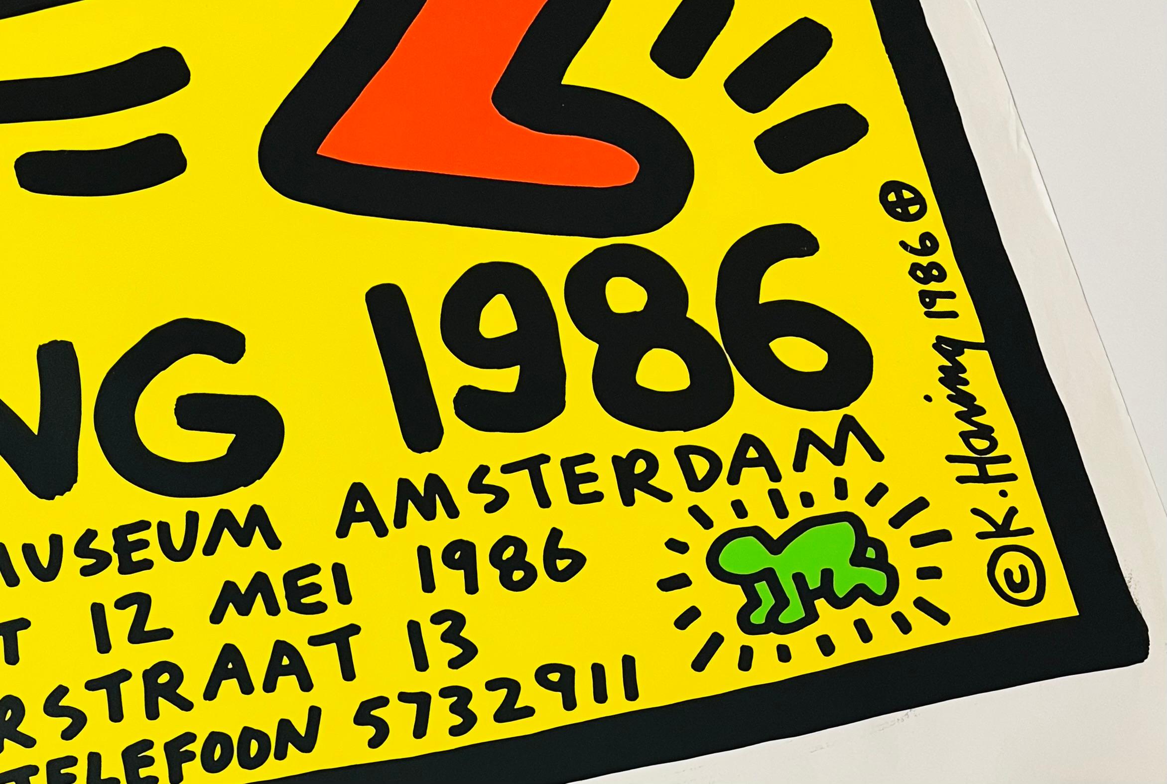 Keith Haring Stedelijk Museum 1986 (Keith Haring Stedelijk Museum poster 1986)  For Sale 1