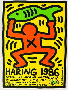 Keith Haring Stedelijk Museum 1986 (Keith Haring Stedelijk Museum poster 1986) 
