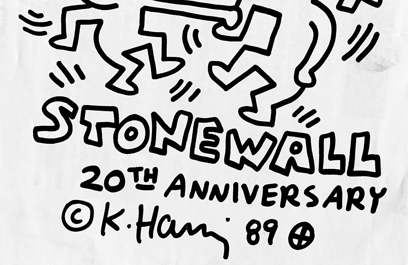 Keith Haring Stonewall 20th Anniversary poster  1