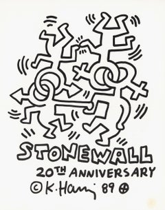 Keith Haring Stonewall 20th Anniversary poster 