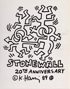 Keith Haring Stonewall 20th Anniversary poster