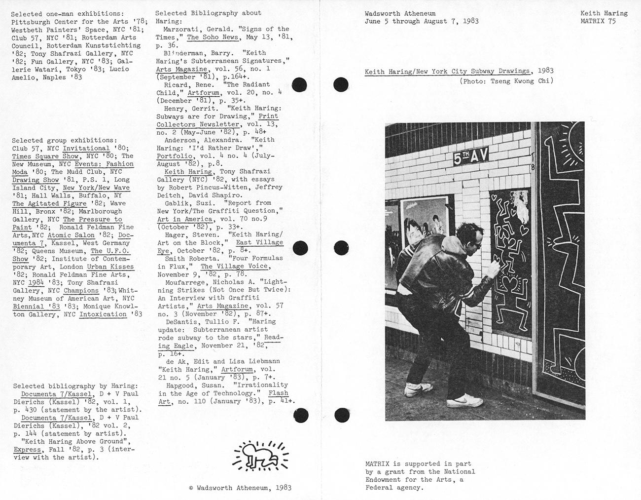 Keith Haring Subway Drawings 1983 (exhibition catalog) For Sale 2