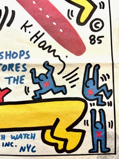 Keith Haring Swatch poster advertisement (vintage Keith Haring posters)
