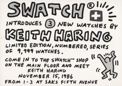 Keith Haring Swatch Watches 1986 (1980s Keith Haring posters) 