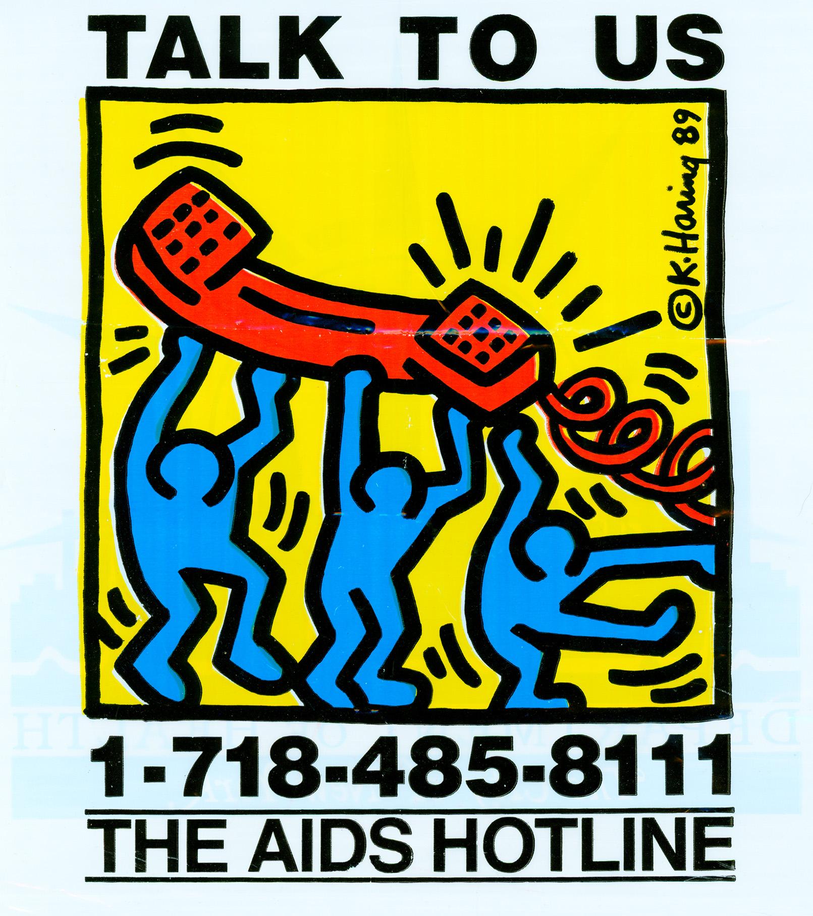 Keith Haring Talk To Us! 1989 (bag) For Sale 1