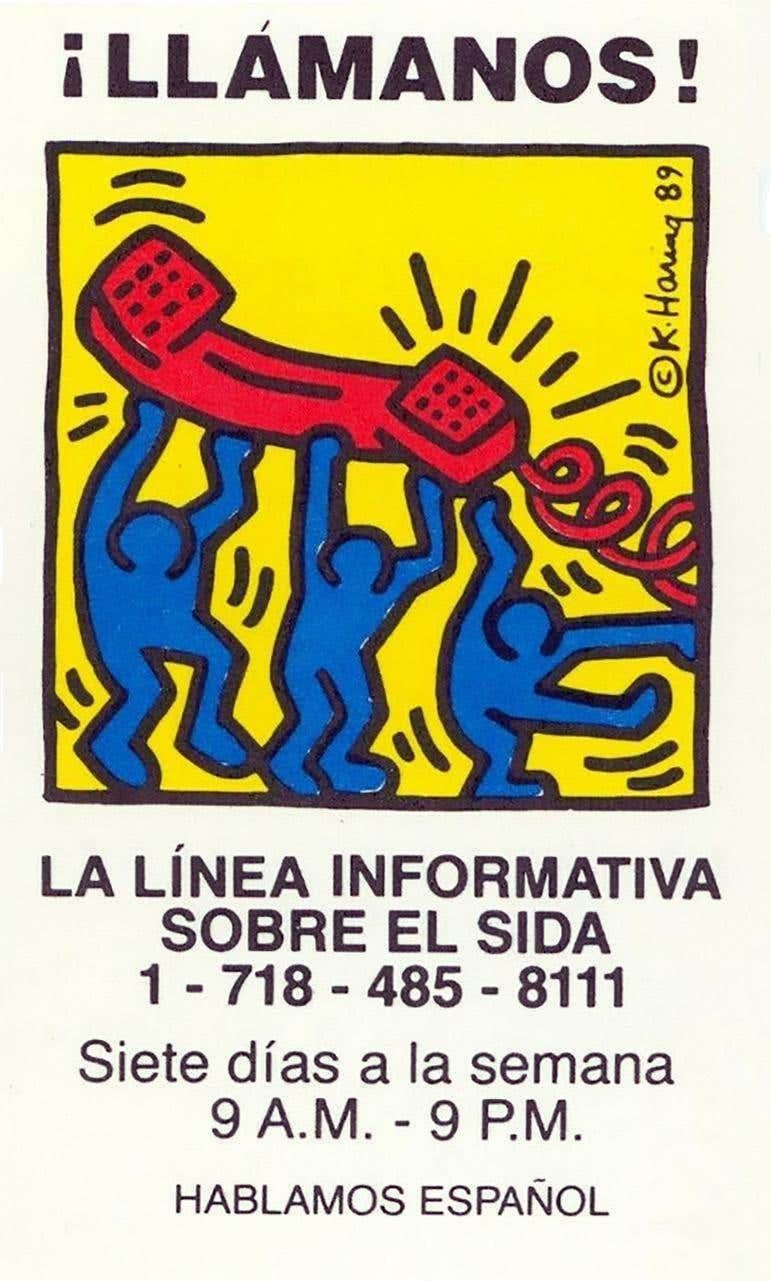 Keith Haring Talk To Us! 1989 (Keith Haring Aids hotline)  2