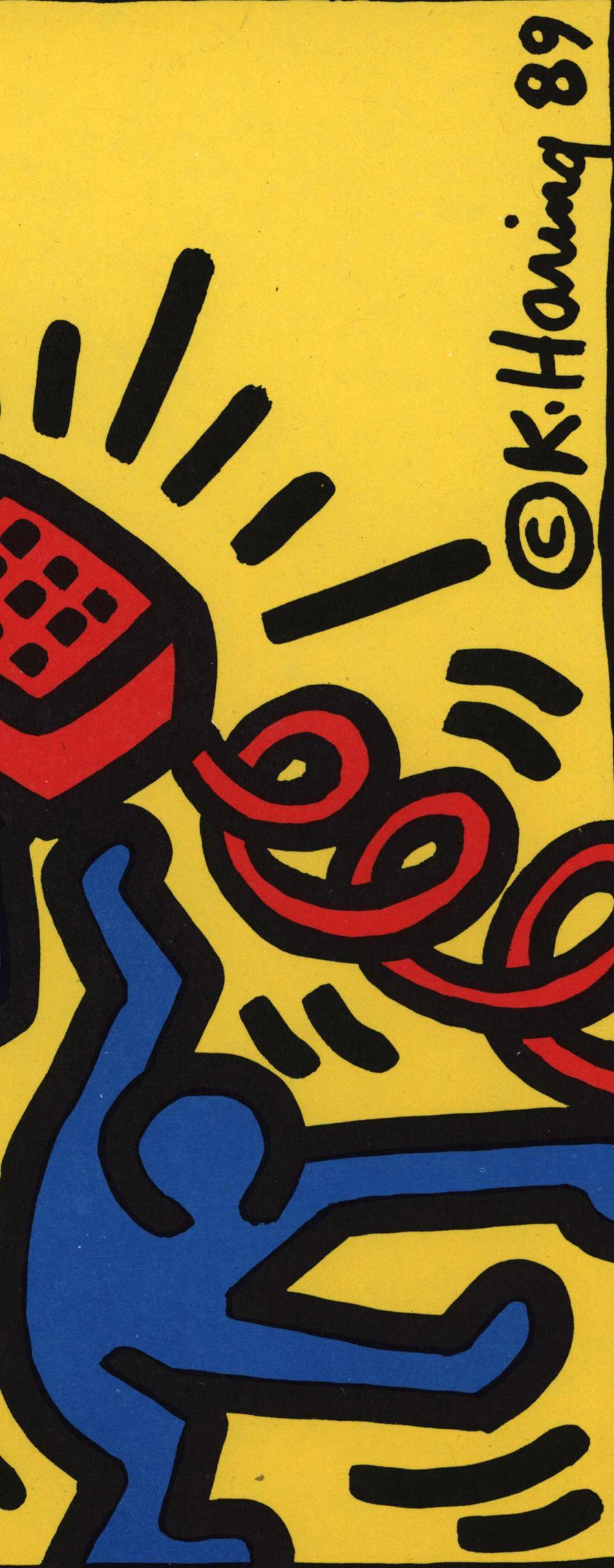 Keith Haring ¡Habla con nosotros! 1989 (Línea de ayuda Keith Haring) en venta 3