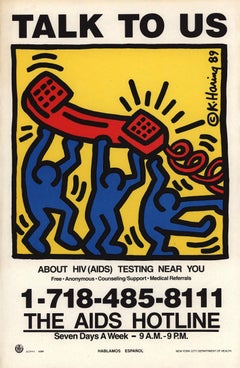 Keith Haring ¡Habla con nosotros! 1989 (Línea de ayuda Keith Haring)