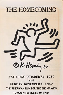 Keith Haring Il ritorno a casa 1987 (annuncio)